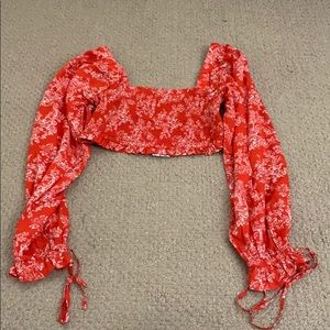 Urban Outfitters Red Crop Top